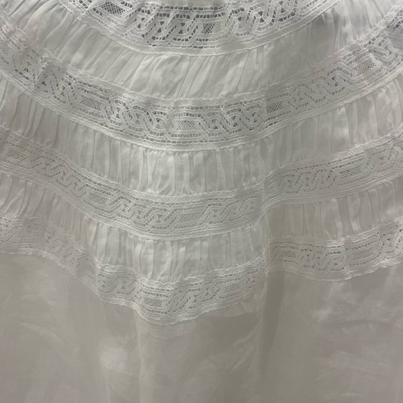 FRAME
Lace-Inset Short-Sleeve Blouse-M - Picture 6 of 9